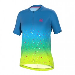 Фланелка Bicycle Line SS Zip Jersey Ma Ld99 - Blue/Green фланелка,дамски,топове,облекло,за,колоездене,bicycle,line,ss,zip,jersey,ma,ld99,blue,green