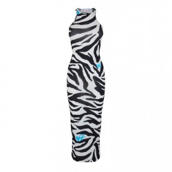рокля,дамски,ризи,off,white,zebra,print,maxi,dress,white,blac