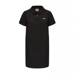 Дамска рокля Slazenger Short Sleeve Polo Dress Womens - Black дамска,рокля,разпродажба,slazenger,дамски,поли,и,рокли,slazenger,short,sleeve,polo,dress,womens,black