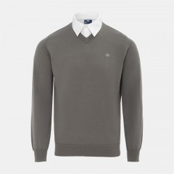 блуза,мъжки,пуловери,giorgio,mock,v,neck,knitted,sweater,men,slate