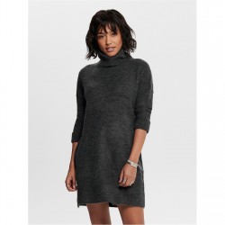 рокля,дамски,поли,и,рокли,only,cowl,neck,dress,dk,grey,melange