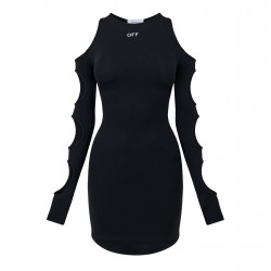 рокля,дамски,поли,и,рокли,off,white,cut,out,mini,dress,black,white