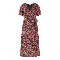 рокля,дамски,поли,и,рокли,yumi,yumi,black,floral,wrap,midi,dress,black
