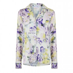 дамски,ризи,off,white,floral,shirt,green,multi