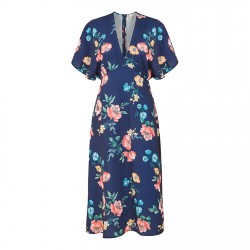 рокля,дамски,поли,и,рокли,yumi,yumi,navy,floral,kimono,midi,dress,navy