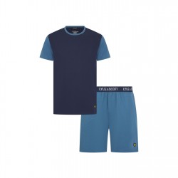 Комплект Lyle and Scott Lyle Jersey Lnge Set Sn63 - Peacoat/Blue комплект,мъжки,пижами,lyle,and,scott,lyle,jersey,lnge,set,sn63,peacoat,blue