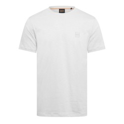 тениска,мъжки,тениски,boss,mens,boss,orange,tales,t,shirt,with,logo,patch,premium,cotton,silver