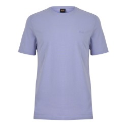 тениска,мъжки,тениски,boss,mens,boss,orange,tales,t,shirt,with,logo,patch,premium,cotton,lilac,549