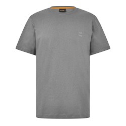 тениска,мъжки,тениски,boss,mens,boss,orange,tales,t,shirt,with,logo,patch,premium,cotton,dark,grey