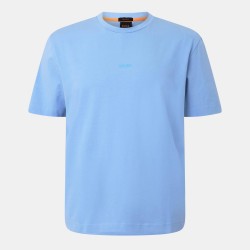 тениска,мъжки,тениски,boss,mens,boss,orange,oversized,tchup,t,shirt,with,logo,detail,open,blue