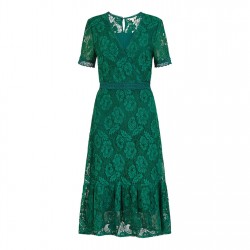 рокля,дамски,поли,и,рокли,yumi,yumi,green,lace,skater,ruffle,hem,midi,dress,green