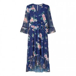 рокля,дамски,поли,и,рокли,yumi,yumi,green,floral,wrap,dress,with,dipped,hem,navy