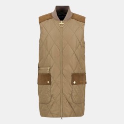 Дамски елек Barbour Womens Lydia Diamond Quilted Sleeveless Gilet - Brown/Tartan дамски,елек,дамски,якета,и,палта,barbour,women,s,lydia,diamond,quilted,sleeveless,gilet,brown,tartan