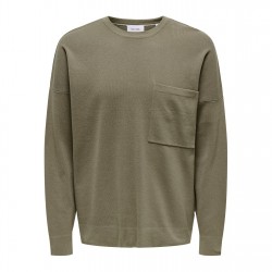 облекла,на,разпродажба,мъжки,пуловери,only,pullover,sn99,desert,taupe