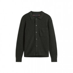 жилетка,мъжки,пуловери,tommy,hilfiger,men's,rib,button,cardigan,grey,heather