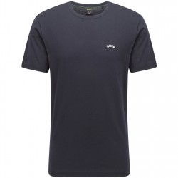 тениска,зимни,аксесоари,мъжки,тениски,boss,curved,logo,t,shirt,navy,402