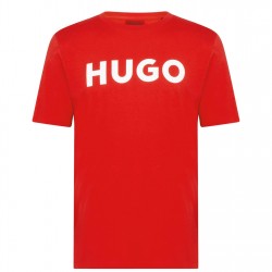 тениска,мъжки,летни,облекла,hugo,dulivio,t,shirt,red,white,693