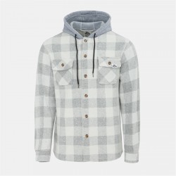 Lonsdale Mens Sherp Shirt - Light Grey промоция,на,зимни,облекла,разпродажба,lonsdale,мъжки,якета,мъжки,якета,и,палта,размер+,lonsdale,mens,sherp,shirt,light,grey