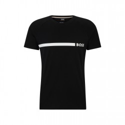 тениска,мъжки,тениски,boss,men's,logo,cotton,short,sleeve,crew,neck,slim,fit,t,shirt,black,001