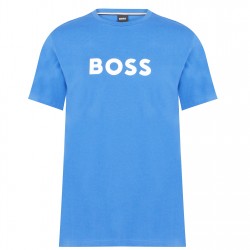 тениска,мъжки,тениски,boss,logo,print,t,shirt,royal,blue,490