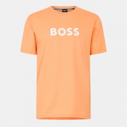тениска,мъжки,тениски,boss,logo,print,t,shirt,lt,orng,813