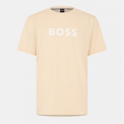 тениска,мъжки,тениски,boss,logo,print,t,shirt,beige,wht,131