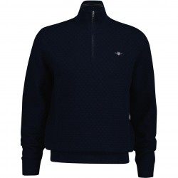 пуловер,мъжки,пуловери,gant,shield,1,2,zip,jumper,navy,433
