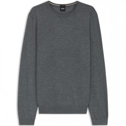 пуловер,мъжки,пуловери,boss,leno,knit,jumper,medium,grey
