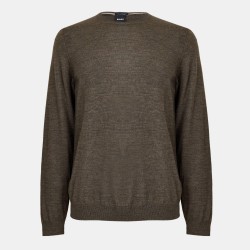 пуловер,мъжки,пуловери,boss,men,s,leno,knit,jumper,soft,virgin,wool,open,green