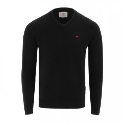 пуловер,мъжки,пуловери,lee,cooper,cooper,long,sleeve,v,neck,jumper,black
