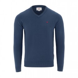 пуловер,мъжки,пуловери,lee,cooper,cooper,long,sleeve,v,neck,jumper,surfing,blue