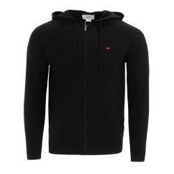 Суичър Lee Cooper Long Sleeve Zip Thru Hoodie - Black суичър,мъжки,горнища,с,качулка,lee,cooper,long,sleeve,zip,thru,hoodie,black