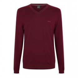 плетена,блуза,мъжки,пуловери,мъжки,тениски,boss,men's,batisse,e,knitted,top,dark,red
