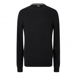 плетена,блуза,мъжки,пуловери,мъжки,тениски,boss,men's,knitted,top,black