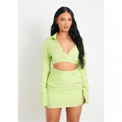 пола,missy,empire,waist,detail,mini,skirt,lime
