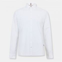 облекла,на,разпродажба,мъжки,ризи,boss,plain,long,sleeve,shirt,white