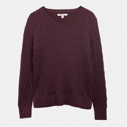 дамски,плетени,дрехи,barbour,hampton,v,neck,knit,black,cherry