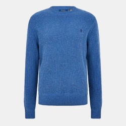 пуловер,мъжки,пуловери,polo,ralph,lauren,men,s,cotton,wool,crew,neck,jumper,sea,salt,blue