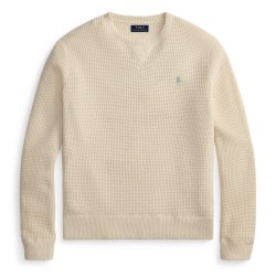 пуловер,мъжки,пуловери,polo,ralph,lauren,men,s,cotton,wool,crew,neck,jumper,andover,cream