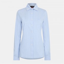 рокля,musto,effortless,long,sleeve,dress,shirt,blue