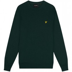 блуза,облекла,на,разпродажба,мъжки,пуловери,lyle,and,scott,merino,crew,knit,sweater,dk,green,w486