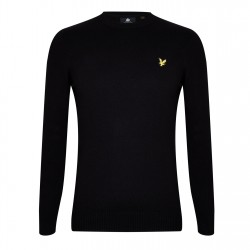 блуза,мъжки,летен,каталог,мъжки,пуловери,lyle,and,scott,merino,crew,knit,sweater,jet,black,z865