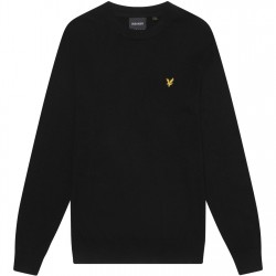 блуза,мъжки,пуловери,lyle,and,scott,merino,crew,knit,sweater,jet,black,z865