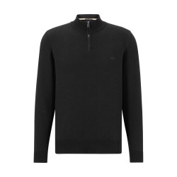 пуловер,мъжки,пуловери,boss,men,s,padro,l,zipped,quarter,zip,jumper,black,001