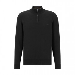 Пуловер Boss Men's Padro-L Zipped Quarter-Zip Jumper - Black 001 пуловер,мъжки,пуловери,boss,men's,padro,l,zipped,quarter,zip,jumper,black,001