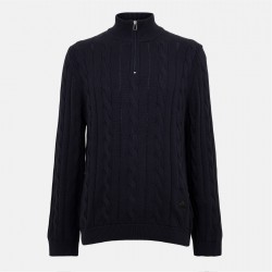 пуловер,мъжки,пуловери,ps,paul,smith,men's,cable,crew,neck,jumper,blue,49