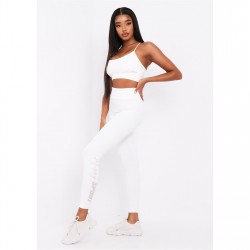 къса,блуза,дамски,топове,missy,empire,sport,strappy,crop,gym,top,cream