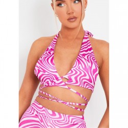 дамски,топове,missy,empire,halter,neck,cross,co,ord,top,purple