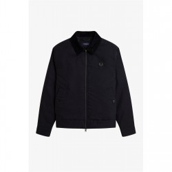 яке,облекла,на,разпродажба,мъжки,якета,fred,perry,men's,caban,barn,jacket,black,184