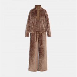 поларена,блуза,всички,коледни,подаръци,дамски,пижами,biba,women's,fleece,pyjama,long,sleeve,top,fig